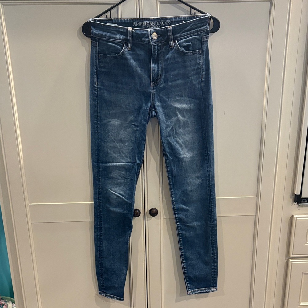 American Eagle Outfitters Deep Blue Skinny Jeans